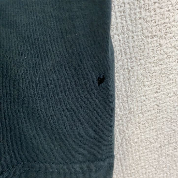 古着 used　US BASIC　半袖デザインプリントTシャツ　クルーネック　バスケットボール　スポーツ　ダークグレー　XLサイズ