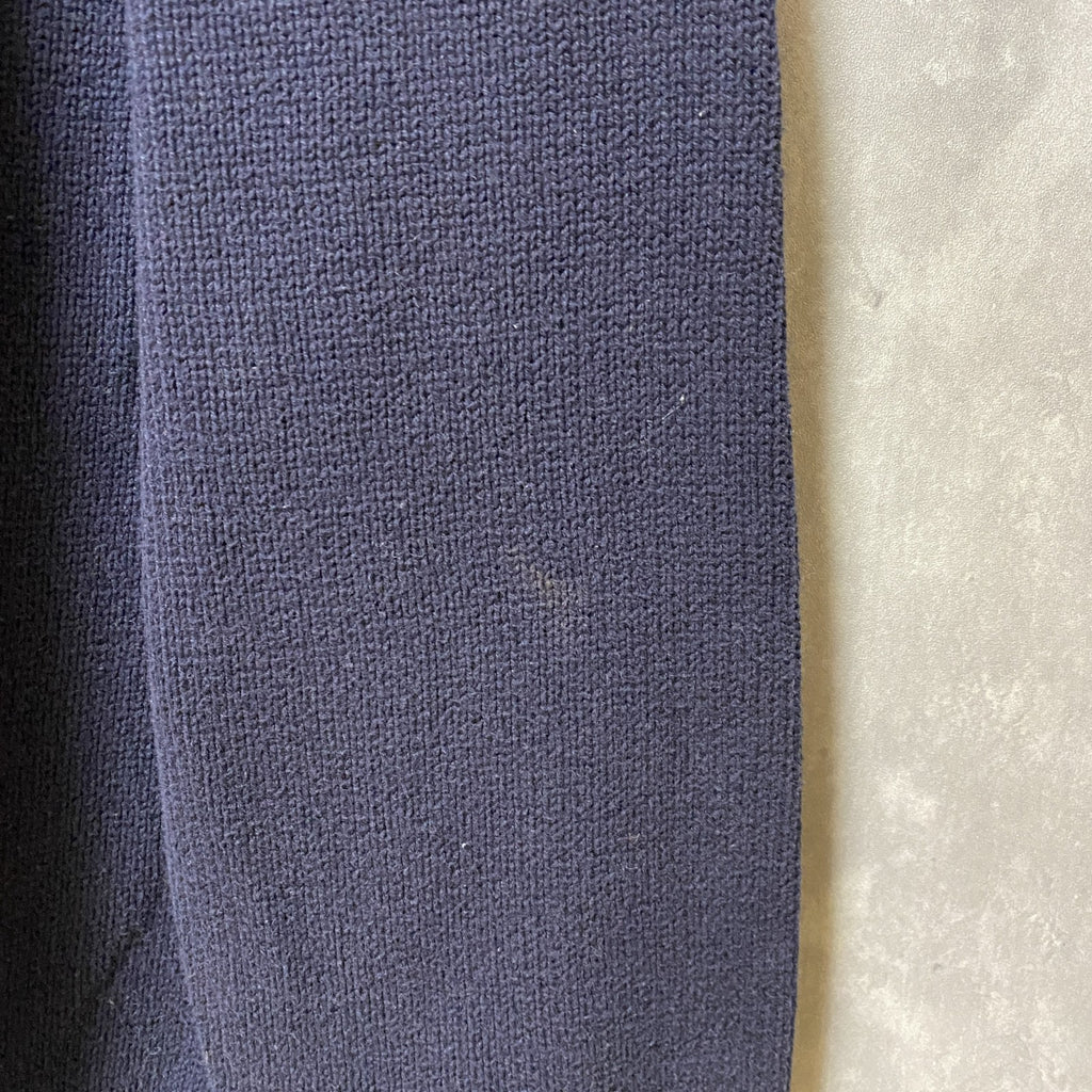 古着　used　NAUTICA ノーティカ　長袖ニット　セーター　ロゴ刺繍　ワンポイント　ネイビー　クルーネック　Mサイズ