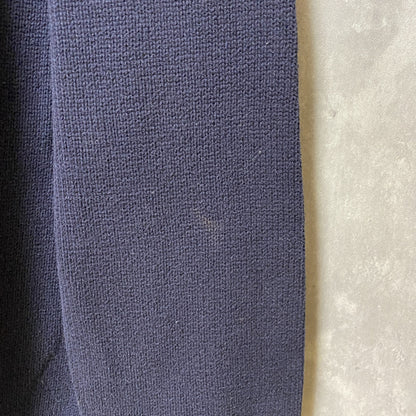 古着　used　NAUTICA ノーティカ　長袖ニット　セーター　ロゴ刺繍　ワンポイント　ネイビー　クルーネック　Mサイズ
