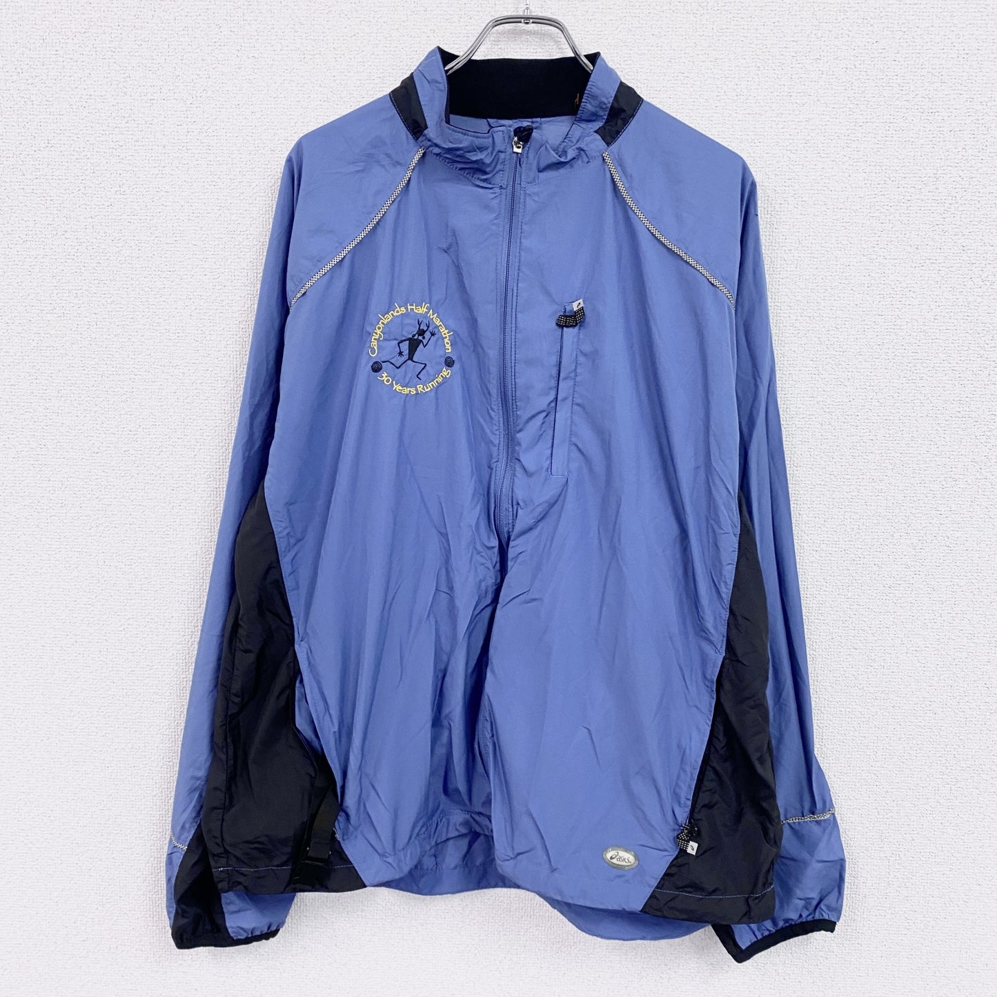 asics　アシックス　フルジップジャケット　水色　ライトブルー　XLサイズ　