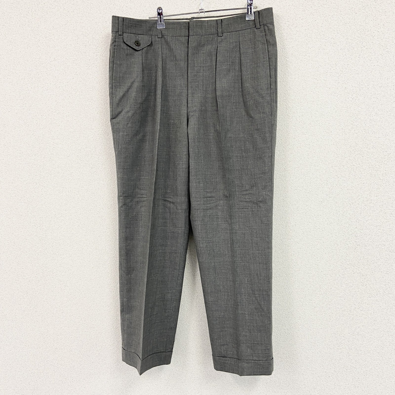 CHAPS　チャップス　RALPH LAUREN　テーパードパンツ　ジップフライ　灰色　グレー