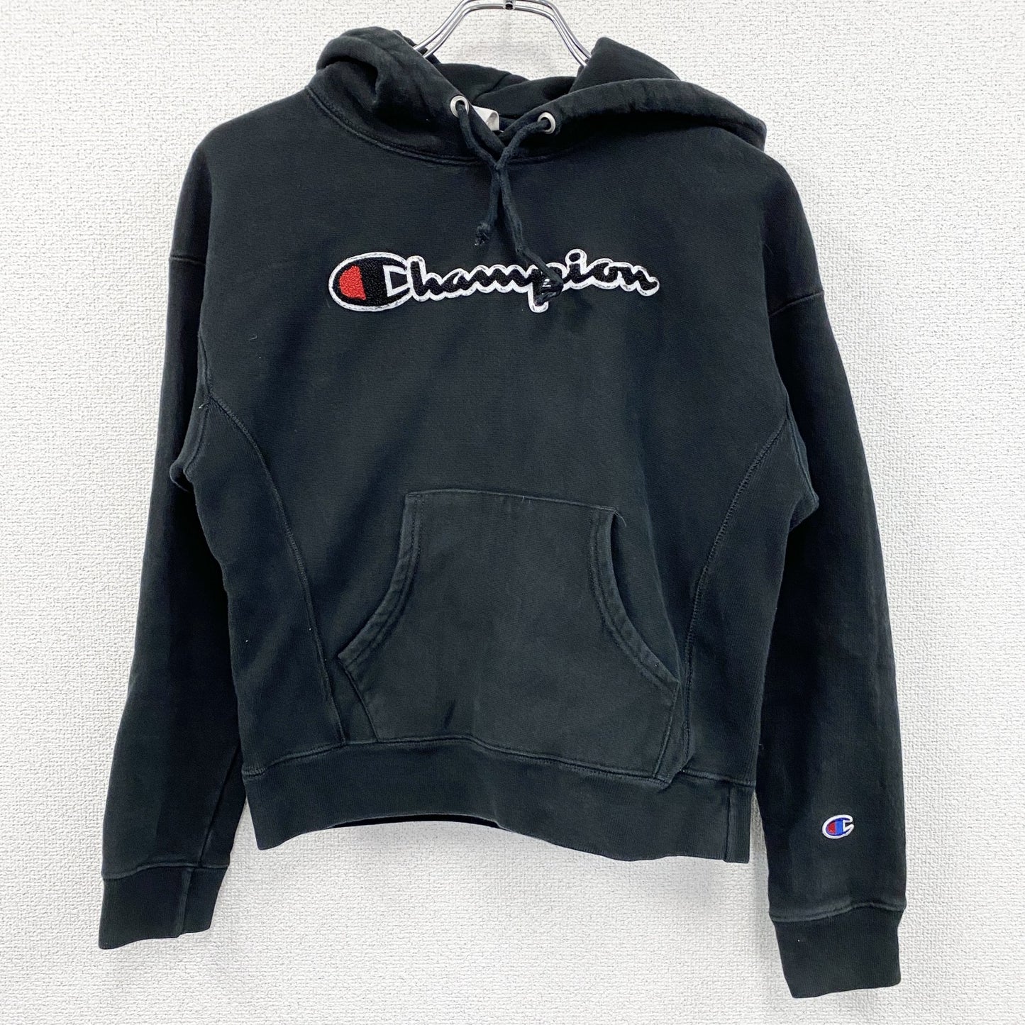 Champion　チャンピオン　リバースウィーブ　スウェットパーカー/フーディー　黒　ブラック　Sサイズ