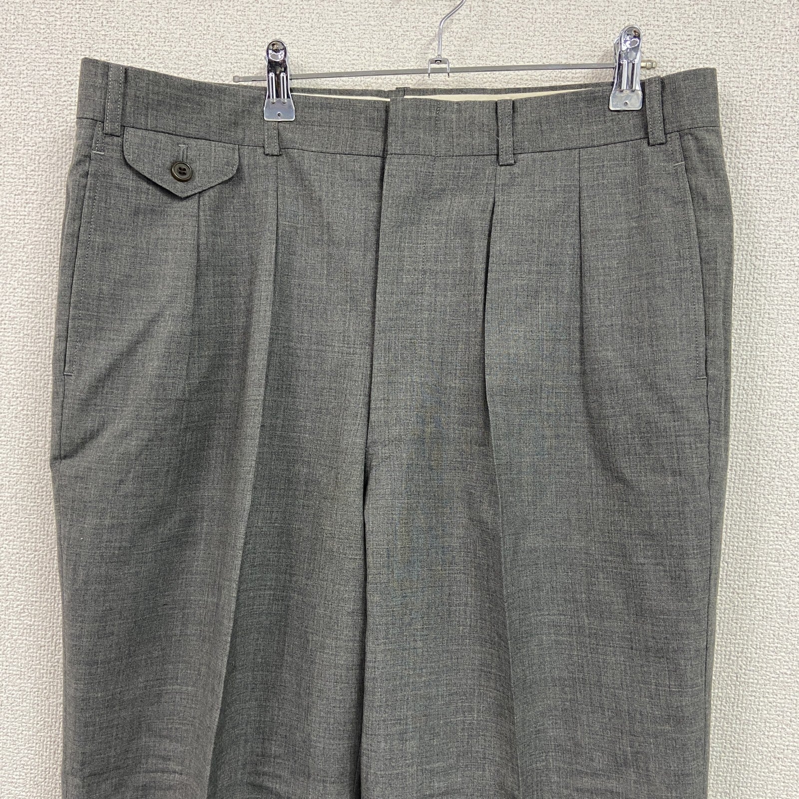 CHAPS　チャップス　RALPH LAUREN　テーパードパンツ　ジップフライ　灰色　グレー