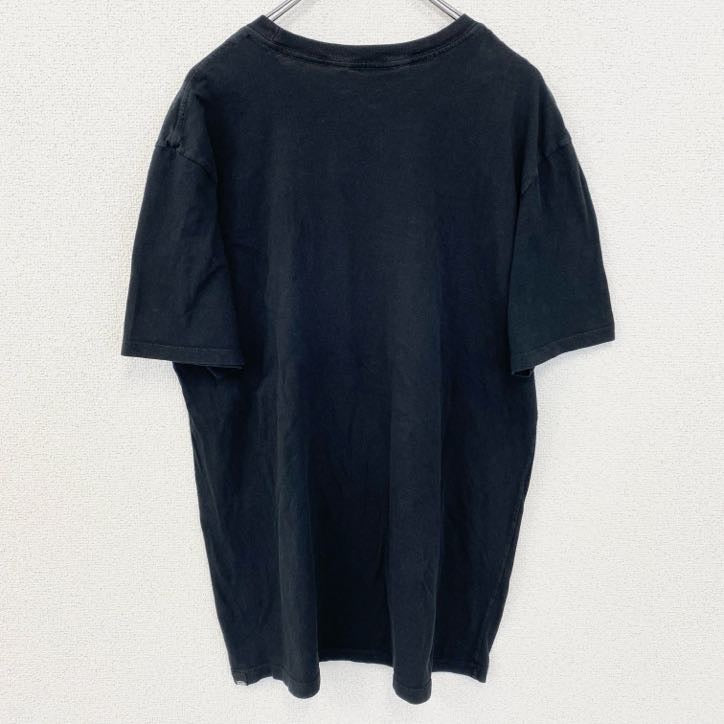 古着 used　VANS　バンズ　半袖プリントTシャツ　クルーネック　タイヤ　黒　ブラック　カジュアル　春夏服　Lサイズ