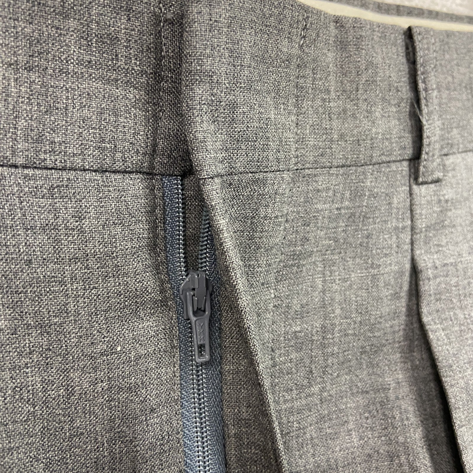 CHAPS　チャップス　RALPH LAUREN　テーパードパンツ　ジップフライ　灰色　グレー
