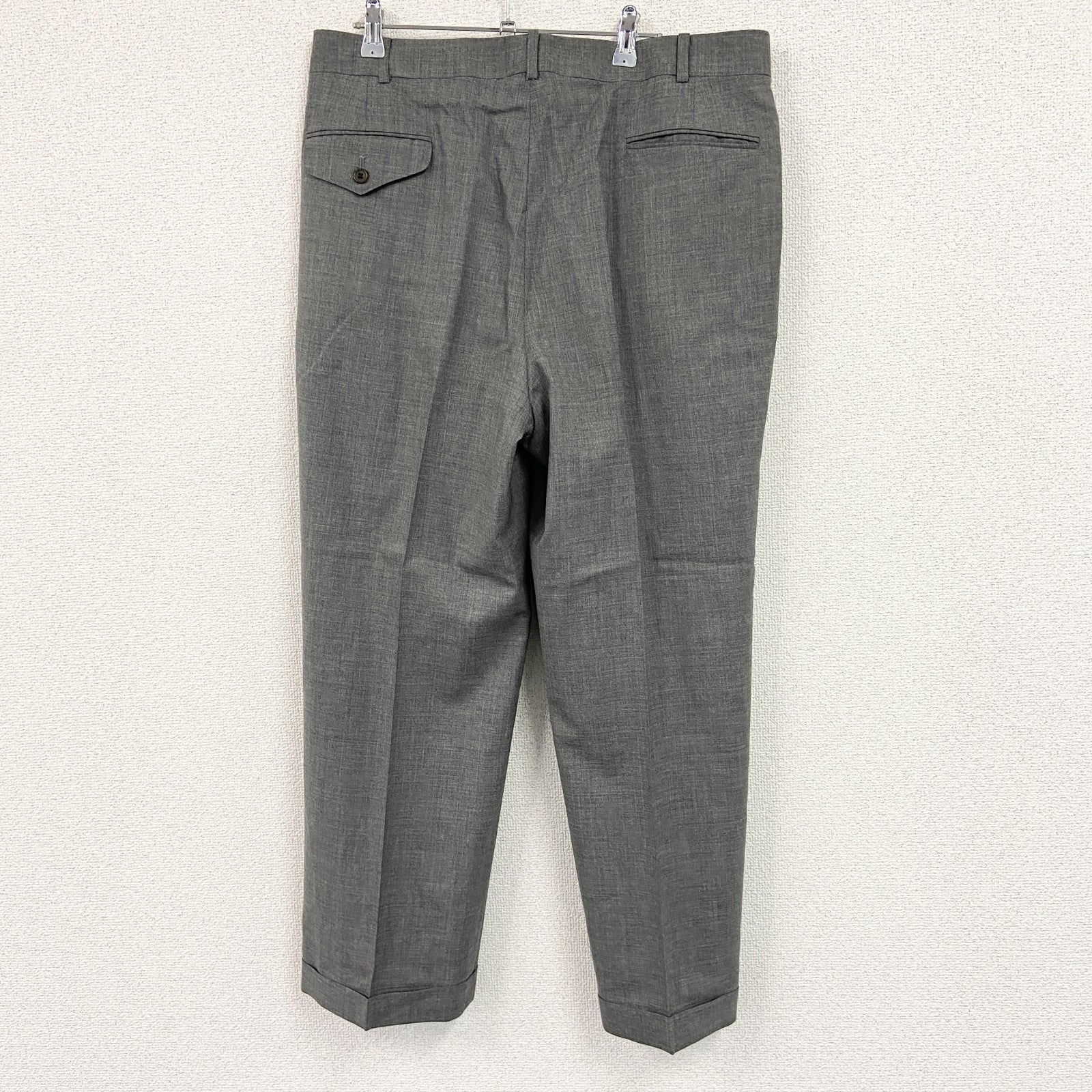 CHAPS　チャップス　RALPH LAUREN　テーパードパンツ　ジップフライ　灰色　グレー