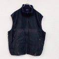 LANDS'END　ランズエンド　フルジップフリースベスト　黒　ブラック　XLサイズ