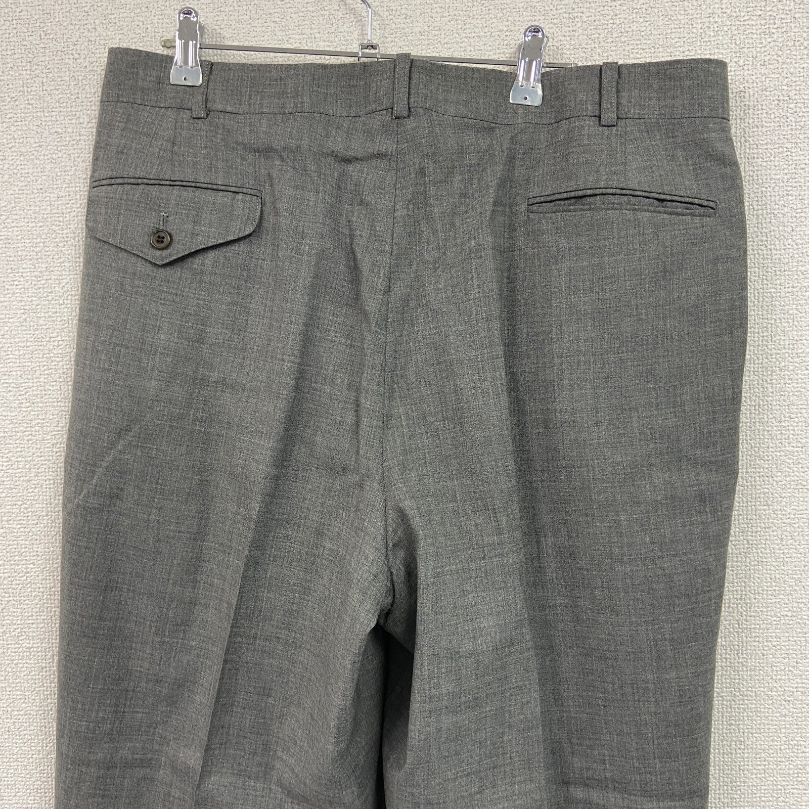 CHAPS　チャップス　RALPH LAUREN　テーパードパンツ　ジップフライ　灰色　グレー