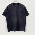 THE NORTH FACE　ザ・ノースフェイス　半袖Tシャツ　刺繍ロゴ　フェード　ワンポイント　黒　ブラック　Lサイズ