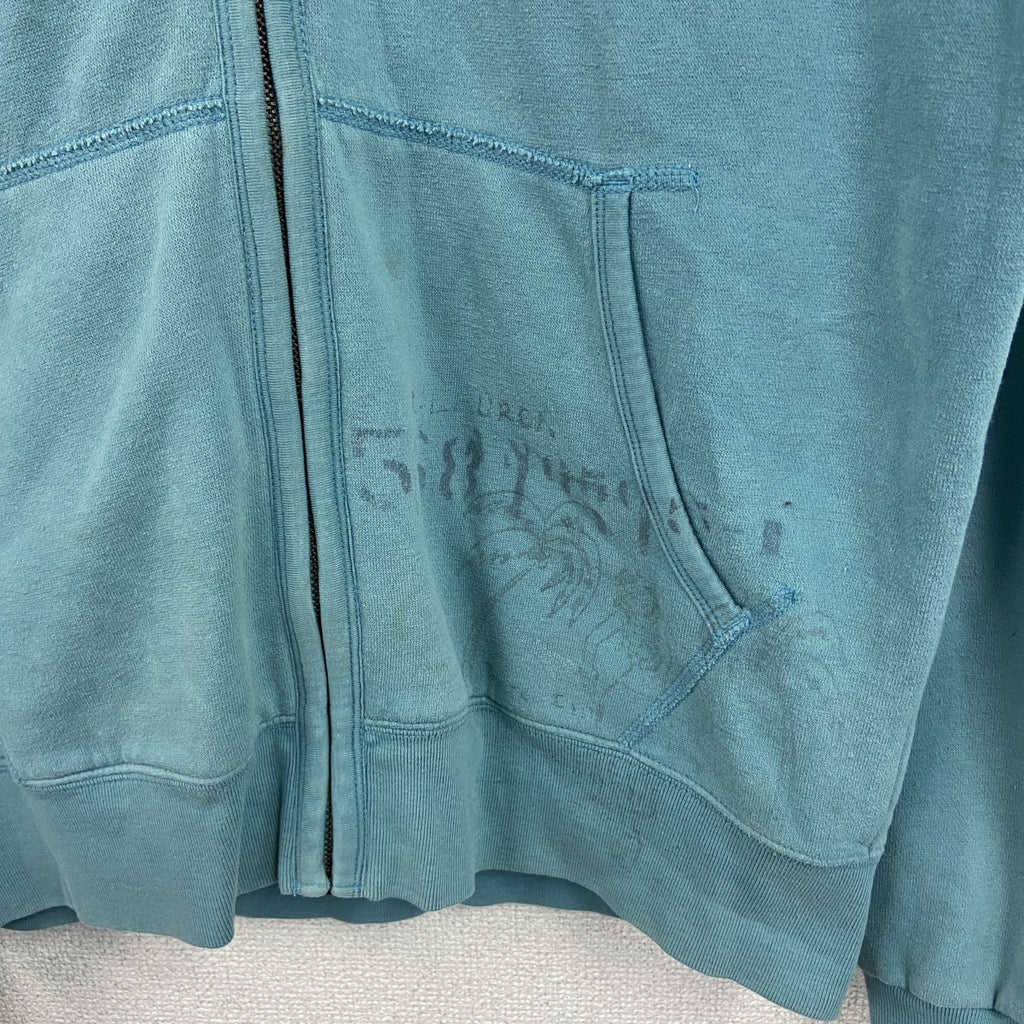 DENIM&SUPPLY RALPH LAUREN　ラルフローレン　フルジップスウェットパーカー/フーディー　水色　ブルー　Sサイズ