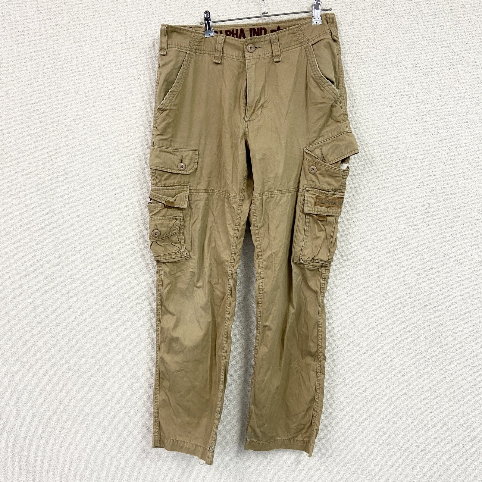 ALPHA INDUSTRIES　アルファインダストリーズ　カーゴパンツ　ミリタリー　ベージュ