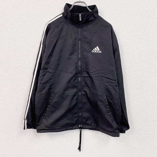 90s　adidas　アディダス　トラックジャケット/ジャージ　ヴィンテージ　黒　ブラック　Mサイズ