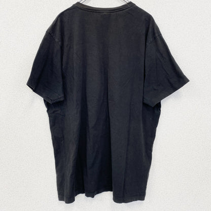 古着 used　半袖プリントTシャツ　サムライ　samurai　クルーネック　レトロデザイン　黒　ブラック　XXLサイズ