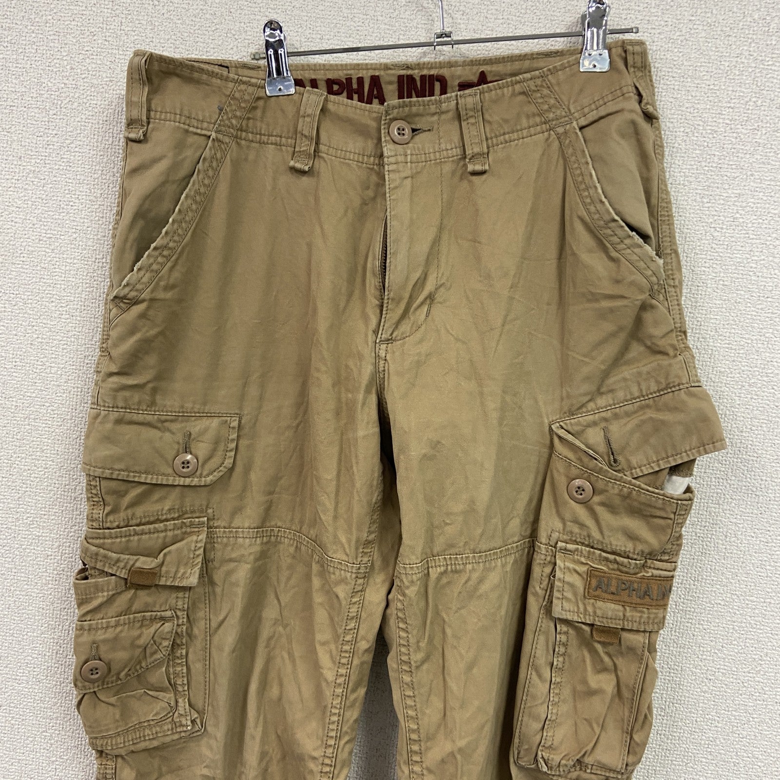 ALPHA INDUSTRIES　アルファインダストリーズ　カーゴパンツ　ミリタリー　ベージュ