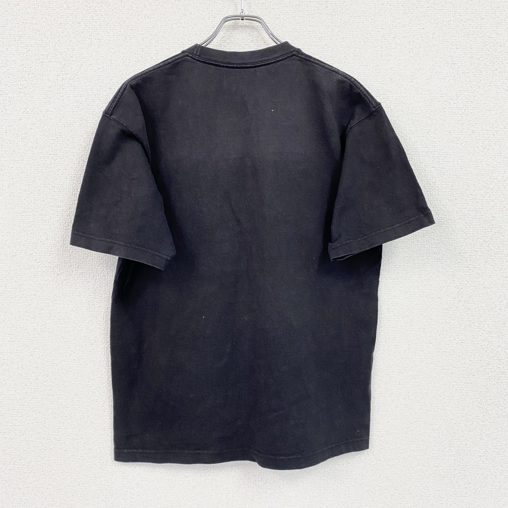THE NORTH FACE　ザ・ノースフェイス　半袖Tシャツ　刺繍ロゴ　フェード　ワンポイント　黒　ブラック　Lサイズ