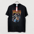 DELTA　デルタ　NIRVANA　ニルヴァーナ　半袖プリントバンドTシャツ　デッドストック　黒　ブラック　Mサイズ