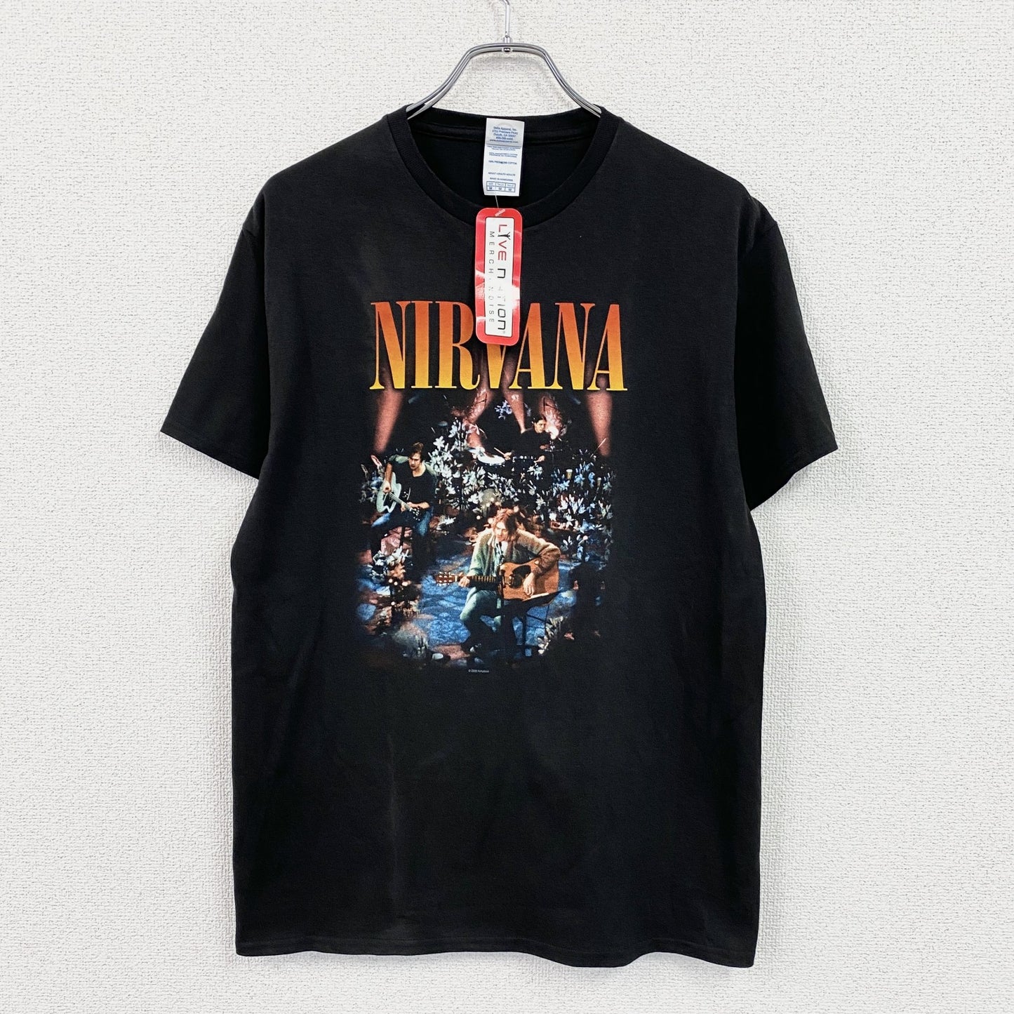 DELTA　デルタ　NIRVANA　ニルヴァーナ　半袖プリントバンドTシャツ　デッドストック　黒　ブラック　Mサイズ