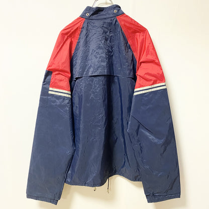 Rain Rider　フルジップジャケット　ラグランスリーブ　比翼仕立て　ワンポイント　紺　ネイビー　XLサイズ