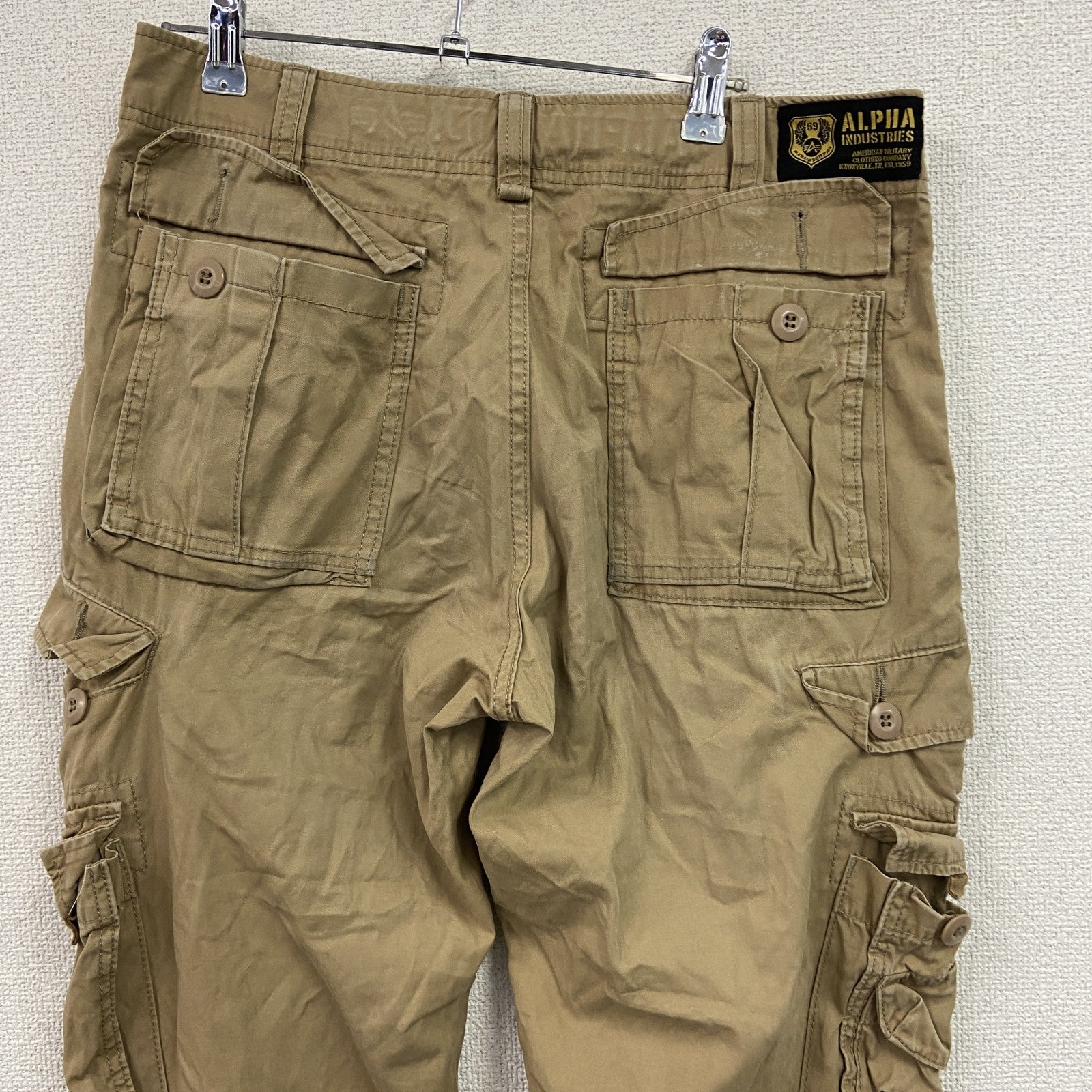 ALPHA INDUSTRIES　アルファインダストリーズ　カーゴパンツ　ミリタリー　ベージュ