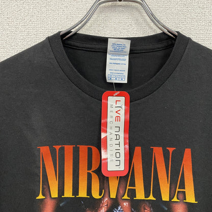 DELTA　デルタ　NIRVANA　ニルヴァーナ　半袖プリントバンドTシャツ　デッドストック　黒　ブラック　Mサイズ