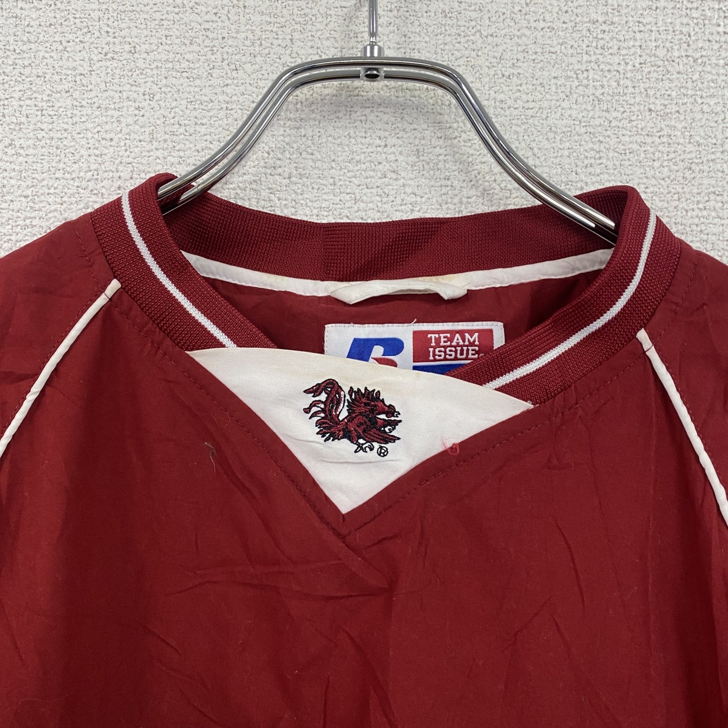 RUSSELL　ラッセル　プルオーバージャケット　ポケット付き　赤　レッド　Sサイズ