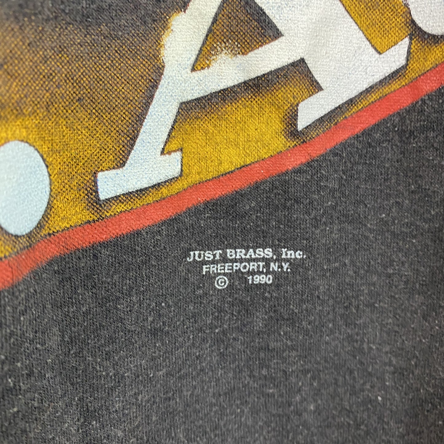 90s　PROUD&FREE USA　半袖Tシャツ　シングルステッチ　星条旗　アーチプリント　ヴィンテージ　黒　ブラック