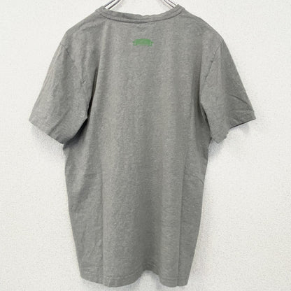 古着 used　Celldusn　半袖プリントTシャツ　クルーネック　レトロデザイン　　バイク　グレー　灰色　Mサイズ