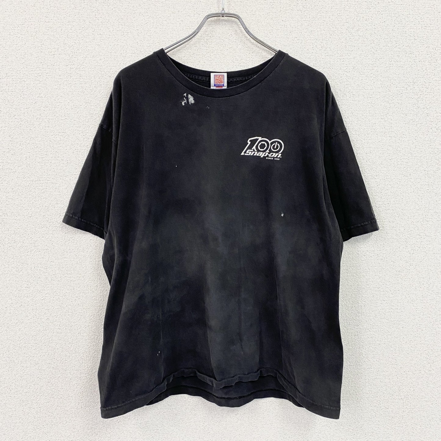 BAYSIDE　Snap-on　スナップオン　半袖プリント企業Tシャツ　フォトT　黒　ブラック　XLサイズ