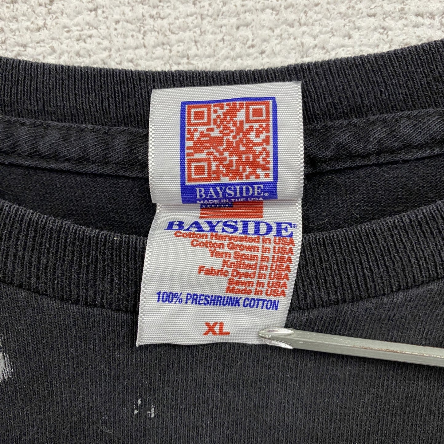 BAYSIDE　Snap-on　スナップオン　半袖プリント企業Tシャツ　フォトT　黒　ブラック　XLサイズ