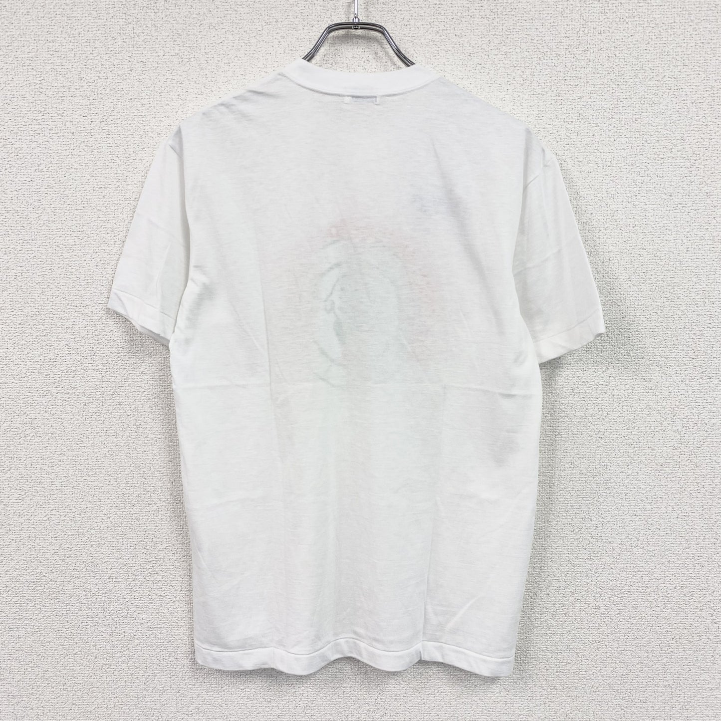 90s　asics　アシックス　青梅マラソン　半袖プリントTシャツ　シングルステッチ　アーチプリント　白　ホワイト　Lサイズ