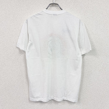 90s　asics　アシックス　青梅マラソン　半袖プリントTシャツ　シングルステッチ　アーチプリント　白　ホワイト　Lサイズ