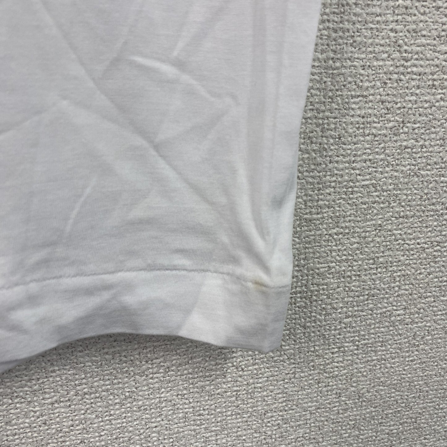 90s　asics　アシックス　青梅マラソン　半袖プリントTシャツ　シングルステッチ　ヴィンテージ　白　ホワイト　フリーサイズ
