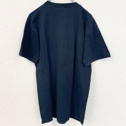 古着 used　FRUIT OF THE LOOM　半袖アニマルプリントTシャツ　鳥　レトロ　クルーネック　黒　ブラック　Mサイズ