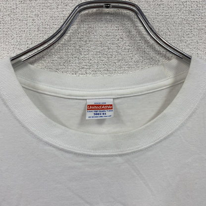 真心ブラザーズ　トランタン　半袖プリントバンドTシャツ　イラストTシャツ　両面プリント　白　ホワイト