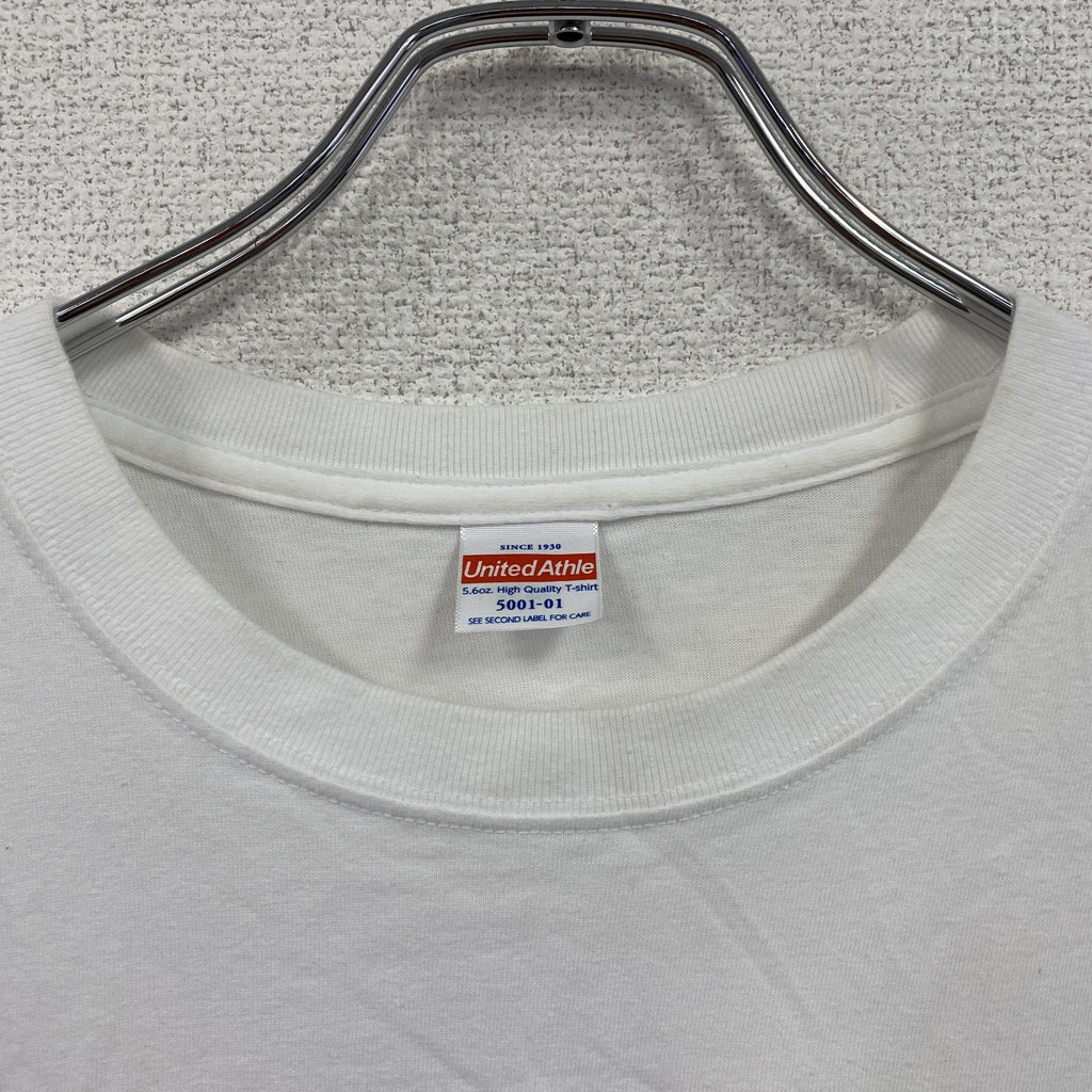 真心ブラザーズ　トランタン　半袖プリントバンドTシャツ　イラストTシャツ　両面プリント　白　ホワイト