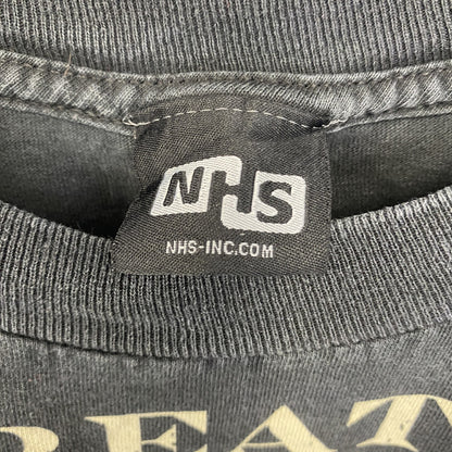 古着 used　NHS　半袖プリントTシャツ　クルーネック　レトロデザイン　骸骨　メキシカンスカル　黒　ブラック　