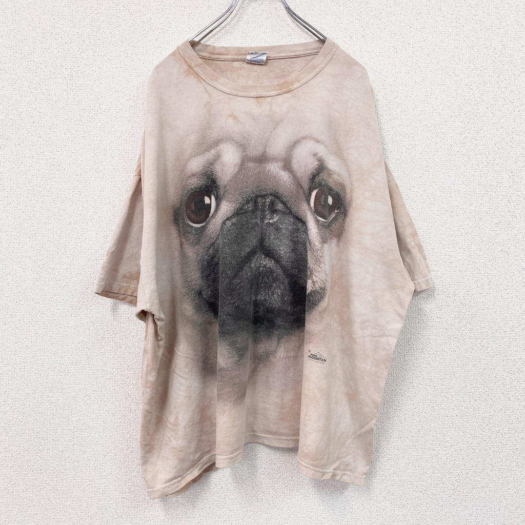 GILDAN　ギルダン　半袖アニマルプリントTシャツ　ベージュ　XLサイズ