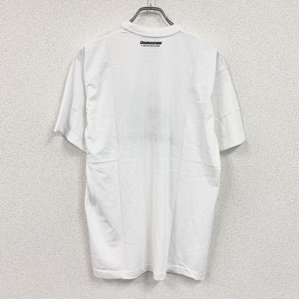 POTENZA　ポテンザ　BRIDGESTONE　ブリヂストン　スーパーフォーミュラ　半袖プリント企業Tシャツ　白　ホワイト
