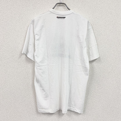 POTENZA　ポテンザ　BRIDGESTONE　ブリヂストン　スーパーフォーミュラ　半袖プリント企業Tシャツ　白　ホワイト