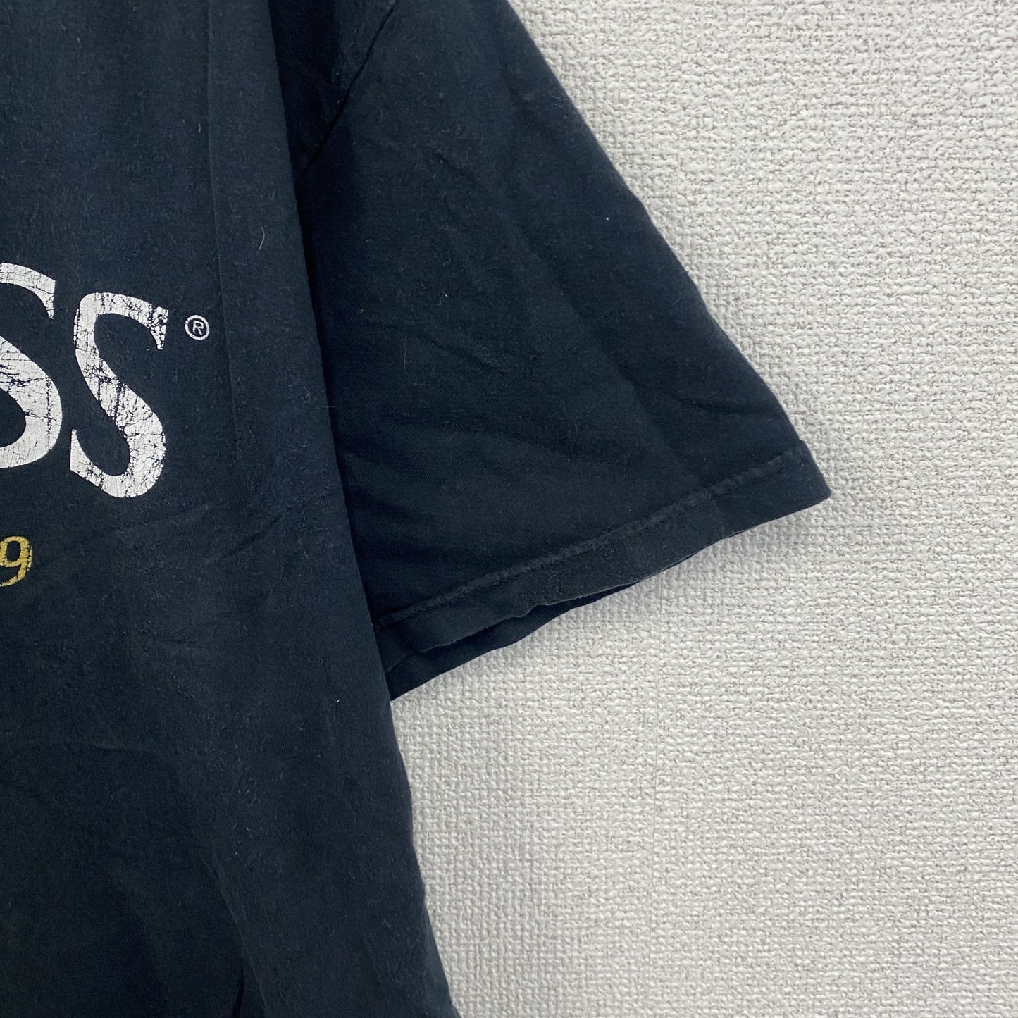 GUINNESS　ギネス　半袖プリントTシャツ　企業ロゴ　黑　ブラック　XLサイズ