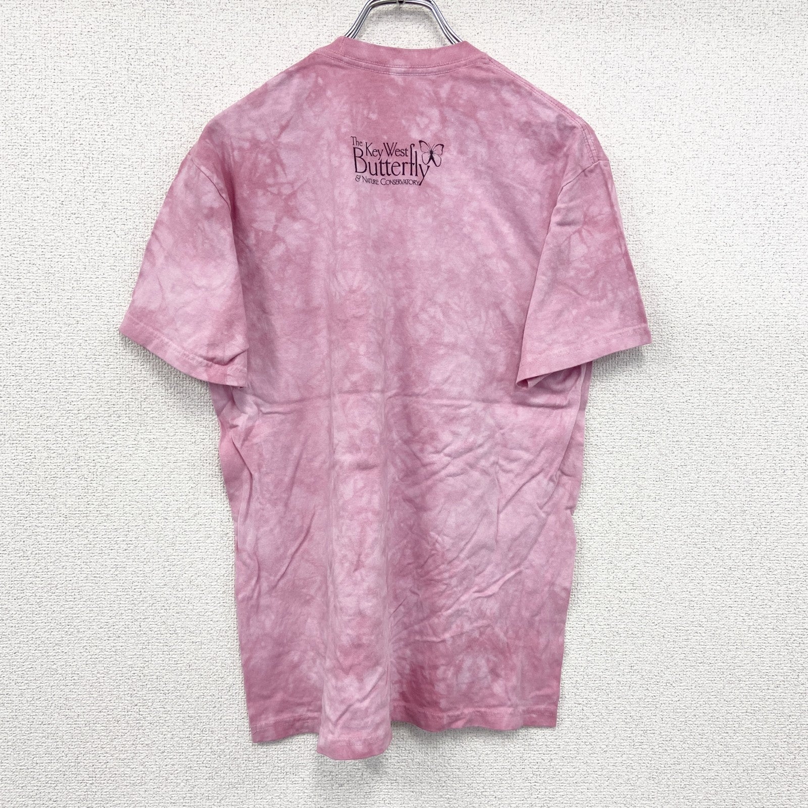 THE MOUNTAIN　ザマウンテン　半袖プリントTシャツ　アニマルT　タイダイ　ピンク　Ｍサイズ