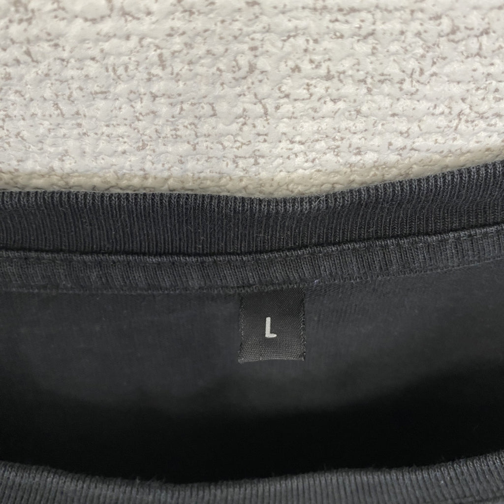 古着 used　半袖プリントTシャツ　クルーネック　レトロデザイン　バイク　Bike　アメリカン　黒　ブラック　Lサイズ