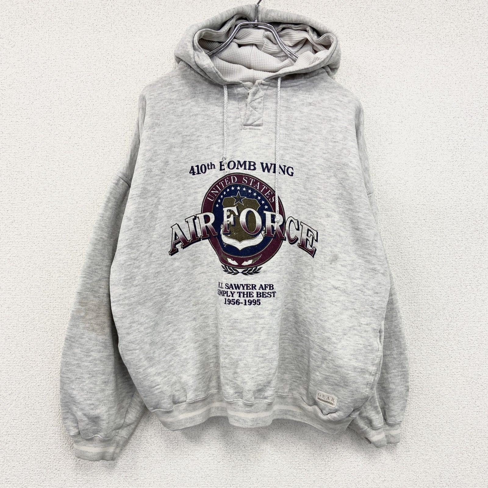 90s　GEAR FOR SPORTS　スウェットパーカー/フーディー　ヴィンテージ　灰色　グレー　XLサイズ