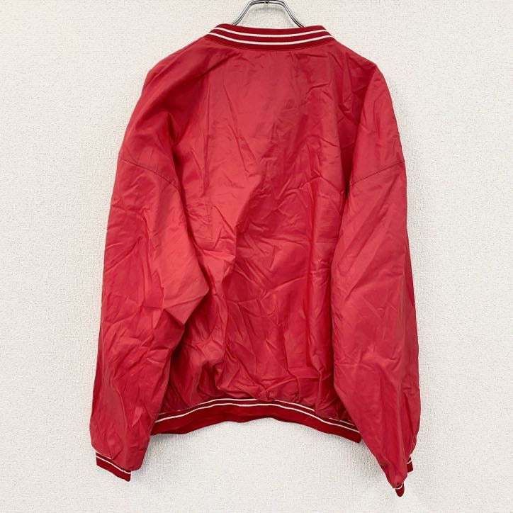 90s～　BIKE　バイク　ナイロンプルオーバージャケット　ヴィンテージ　赤　レッド　3XLサイズ