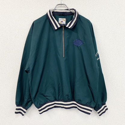 90s　CUTTER&BUCK　カッターアンドバック　ハーフジッププルオーバージャケット　緑　グリーン　Lサイズ
