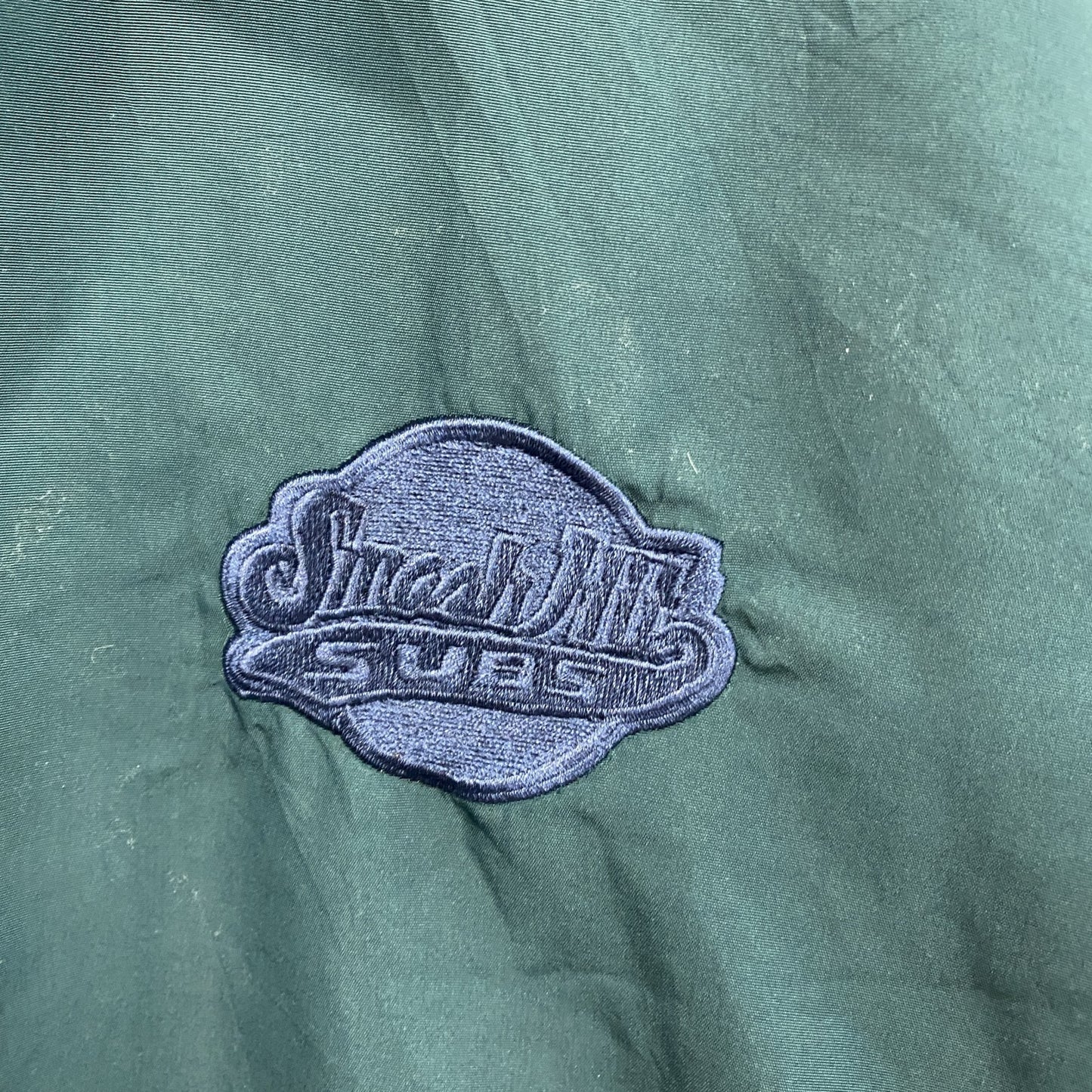 90s　CUTTER&BUCK　カッターアンドバック　ハーフジッププルオーバージャケット　緑　グリーン　Lサイズ
