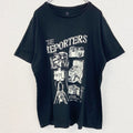 古着 used　半袖プリントTシャツ　カメラ　CAMERA　レトロデザイン　クルーネック　黒　ブラック　XLサイズ
