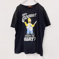 THE SIMPSONS ザ シンプソンズ　半袖プリントTシャツ　黒　ブラック　49/50