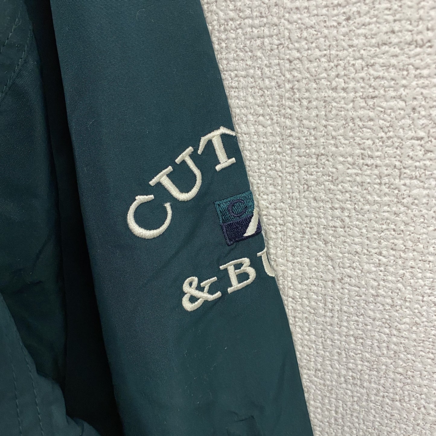 90s　CUTTER&BUCK　カッターアンドバック　ハーフジッププルオーバージャケット　緑　グリーン　Lサイズ