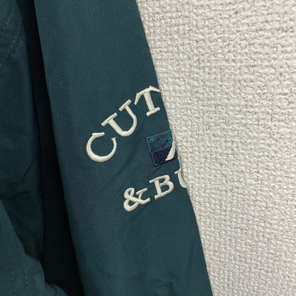90s　CUTTER&BUCK　カッターアンドバック　ハーフジッププルオーバージャケット　緑　グリーン　Lサイズ